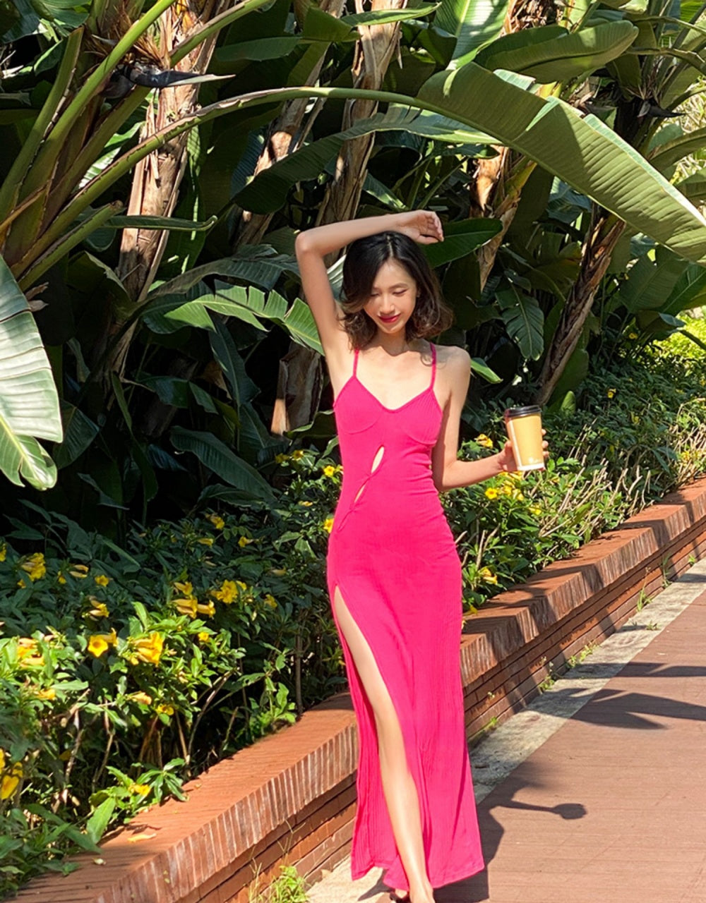 Pink Vacation Maxi Dress