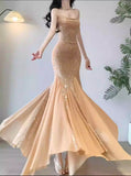 Starlit Hem Nude Rhinestone Glamorous Slimming Cami Dress