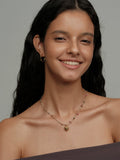 Handmade Southern France Crystal Heart Bead Necklace