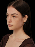 S925 Sterling Silver Hoop Earrings with 5A Zircon