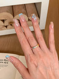 925 Sterling Silver Daisy Flower Ring