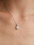 1CT Moissanite S925 Sterling Silver Perfume Bottle Emerald-Cut Pendant Necklace