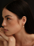 S925 Sterling Silver Star & Cross Hoop Earrings