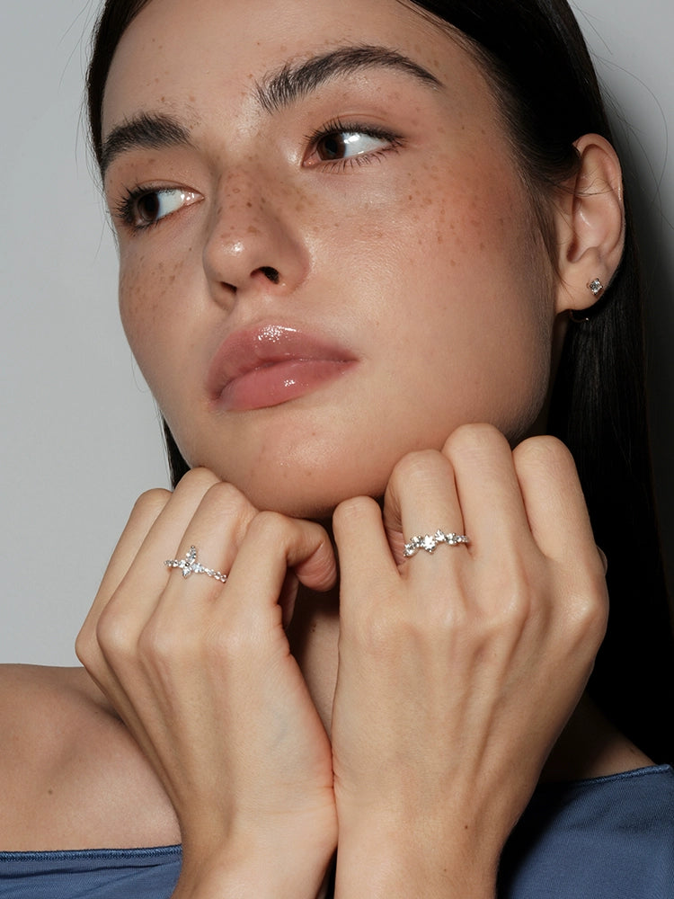 S925 Sterling Silver Butterfly Ring