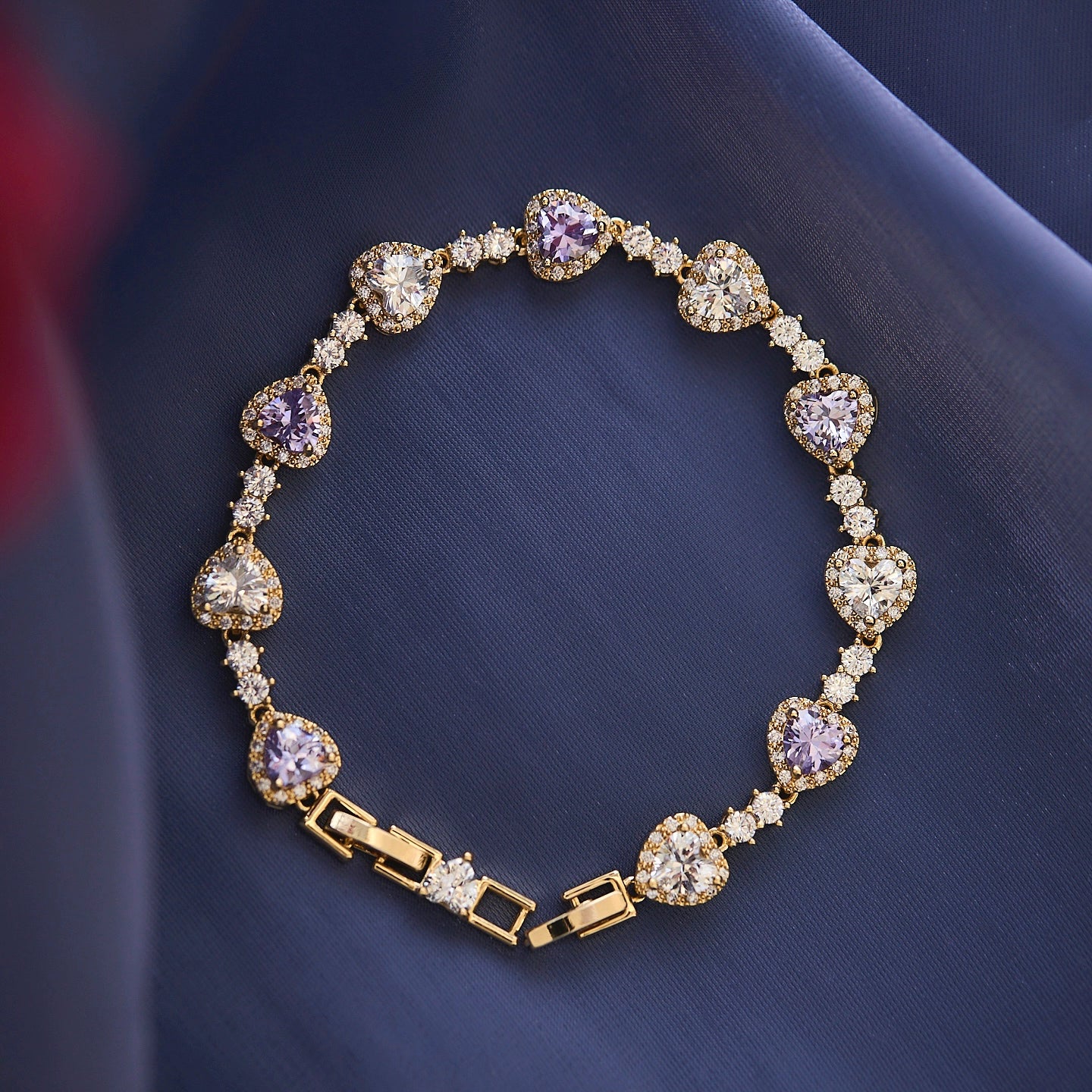 Midsummer Night’s Dream Purple Zircon Bracelet – Unique Vintage-Inspired Luxury Jewelry
