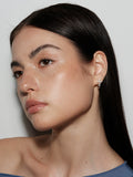 S925 Sterling Silver Moissanite Cross Stud Earrings