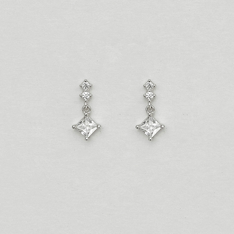 S925 Sterling Silver Starry Sparkle Stud Earrings