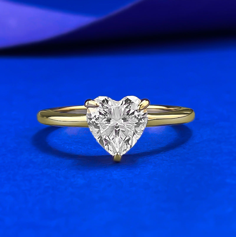 925 Silver Heart-Shaped Ring