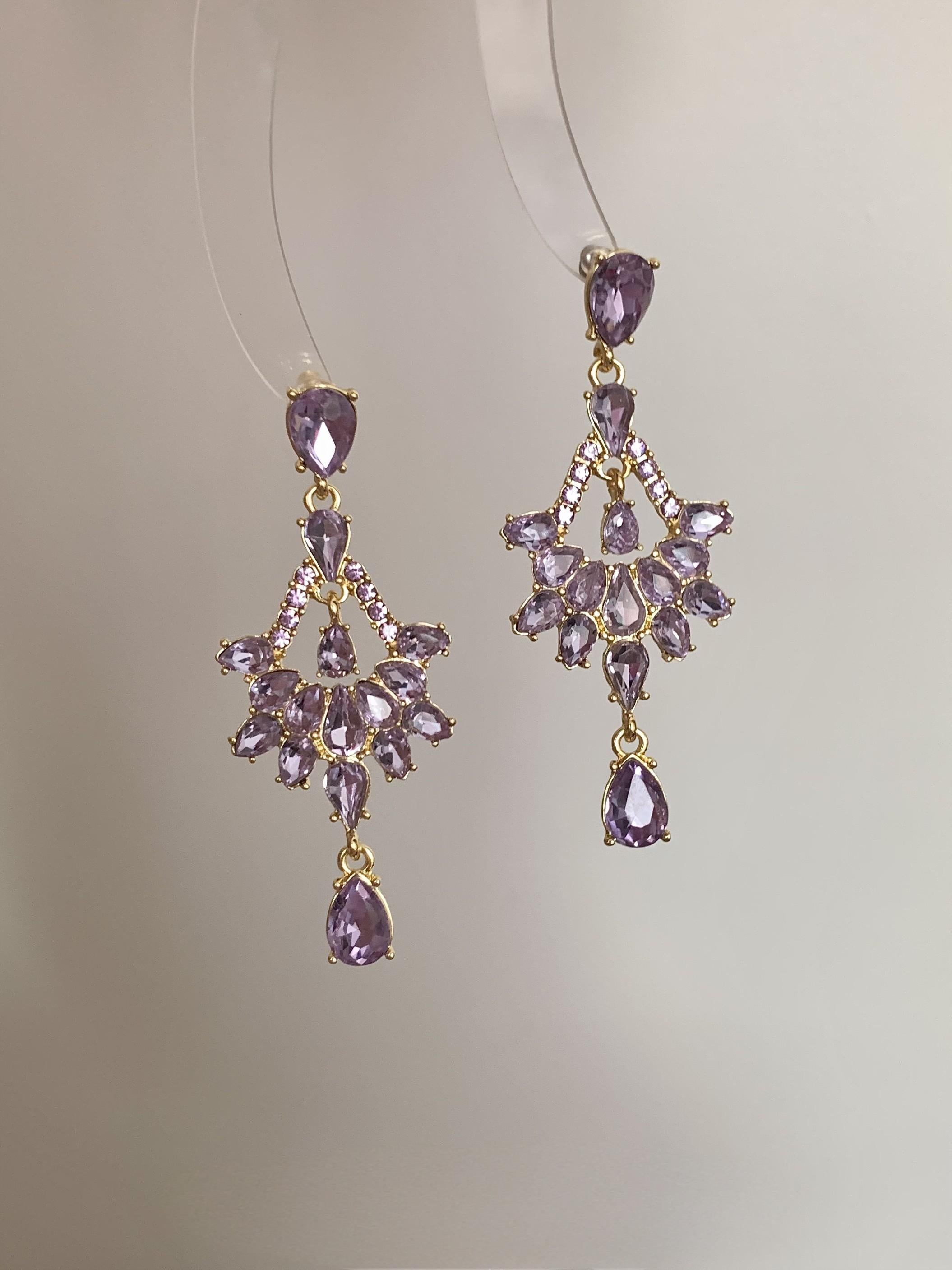 art deco dangle earrings