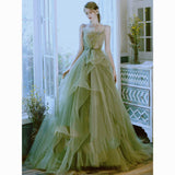 Green Forest-Inspired Graduation Dress – Elegant Host Dress