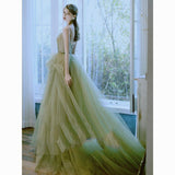 Green Forest-Inspired Graduation Dress – Elegant Host Dress