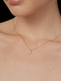 S925 Sterling Silver Oval “Dove Egg” Cubic Zirconia Pendant Necklace