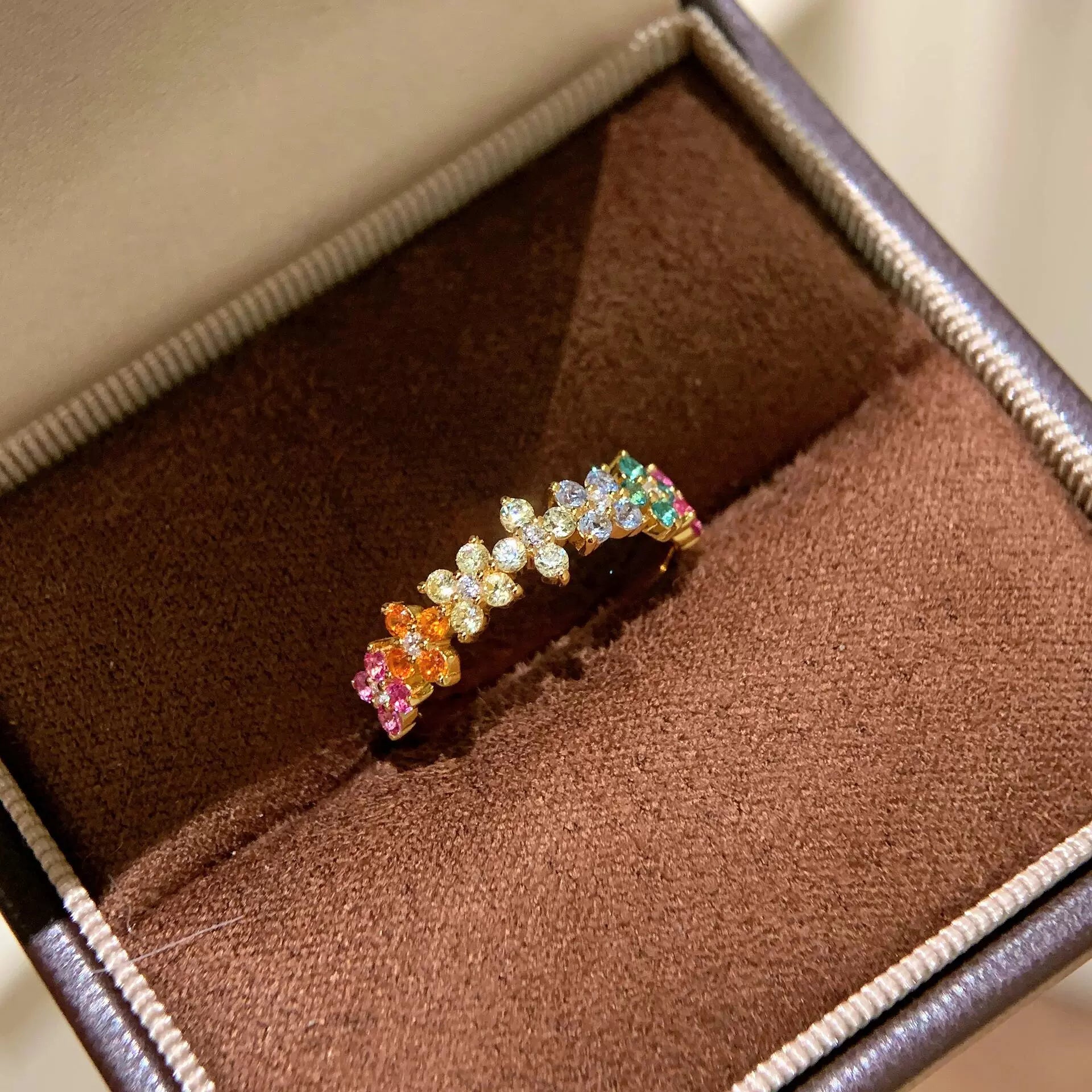 925 Sterling Silver Daisy Flower Ring
