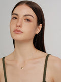S925 Sterling Silver Good Luck Engraved Gold Pendant Necklace