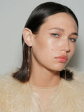 Delicate Layered Gold Thread Chain Earrings