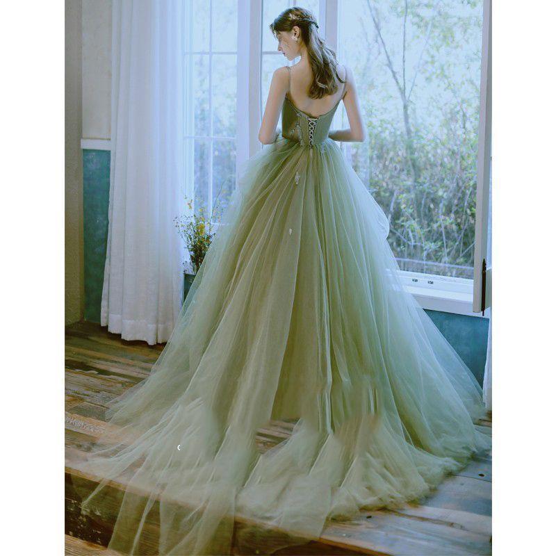 Green Forest-Inspired Graduation Dress – Elegant Host Dress