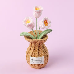 All Crochet Lily of the Vally Vase Decor