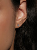 S925 Sterling Silver Moissanite Round Stud Earrings