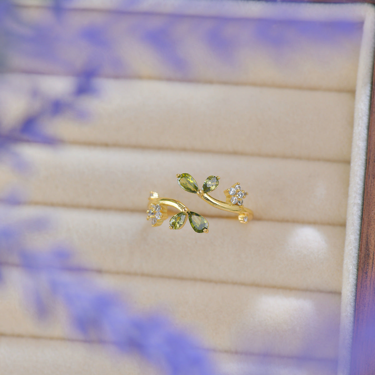 botanical ring flower ring gift for her fine jewelry