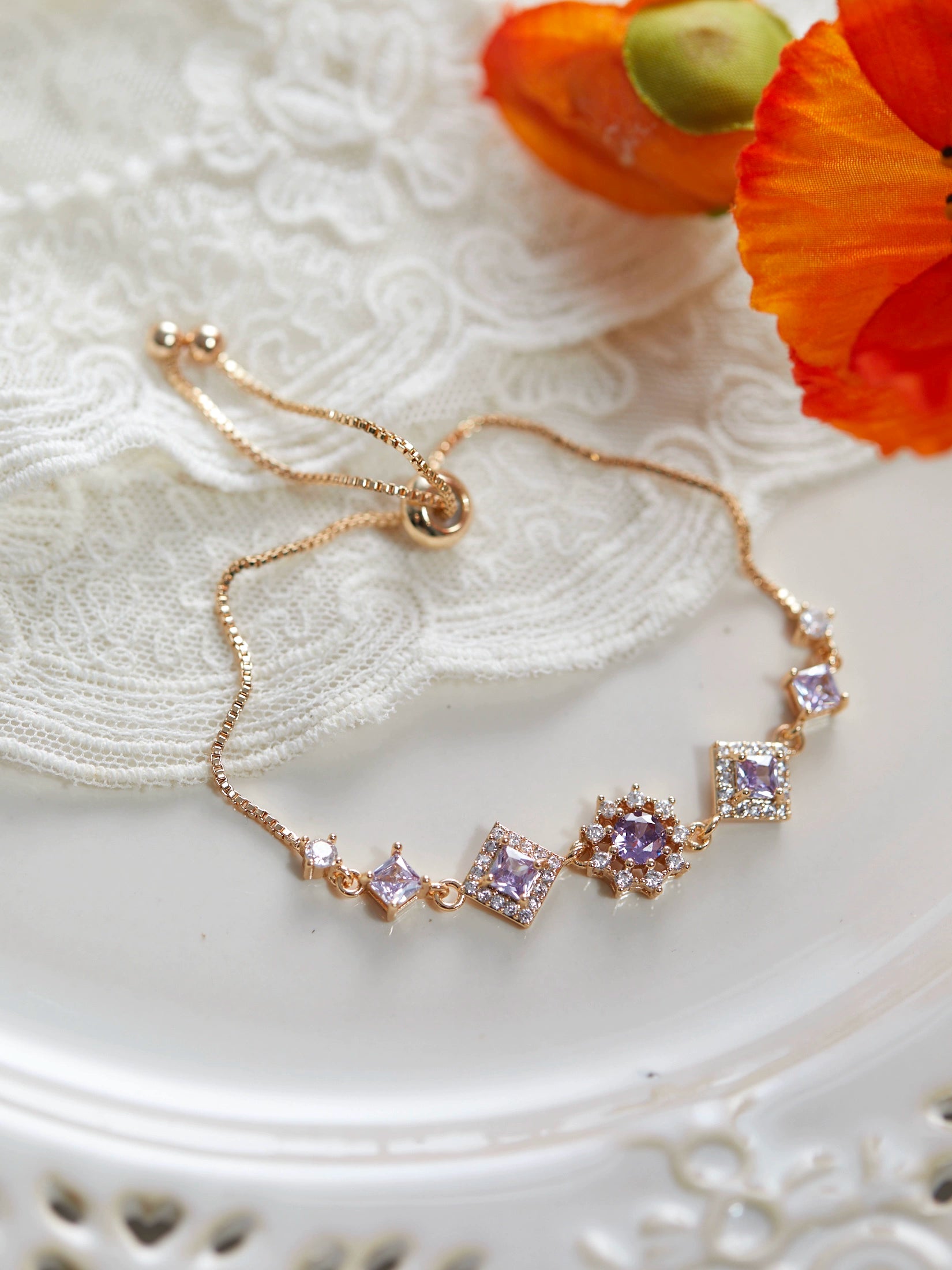 Original Olive Green Zircon Bracelet – Vintage Micro-Pave Dainty Jewelry, Unique Non-Mainstream Design
