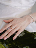 Handmade 14K Gold Filled Natural Red Agate Adjustable Ring