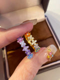 925 Sterling Silver Daisy Flower Ring