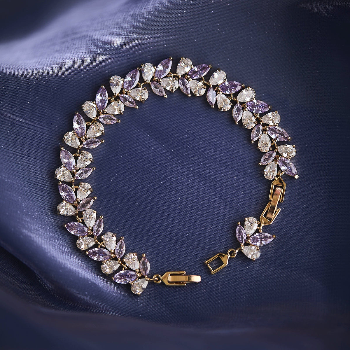 Midsummer Night’s Dream Purple Zircon Bracelet – Unique Vintage-Inspired Luxury Jewelry