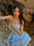Romantic Off-Shoulder Princess Dress – Fairycore Vacation Gown