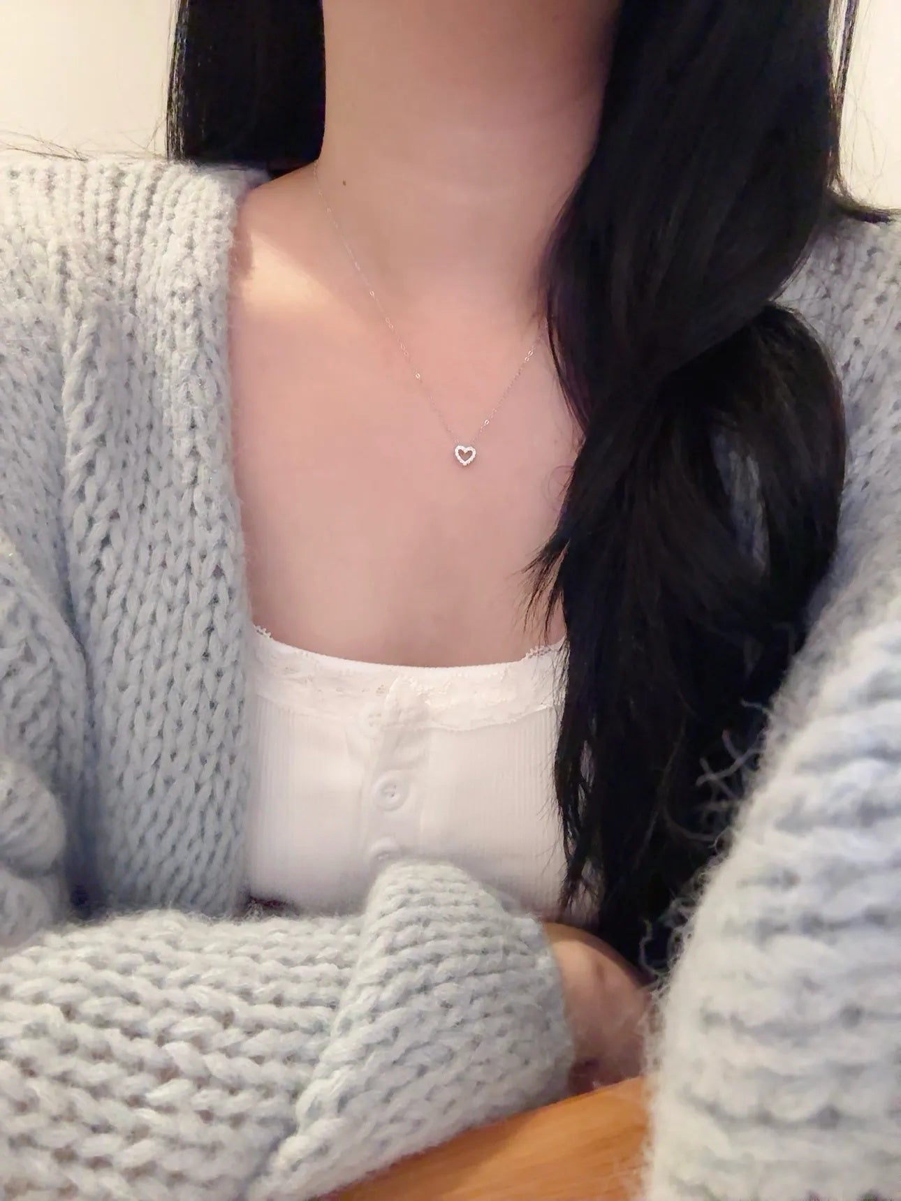 S925 Sterling Silver Mini Heart Necklace