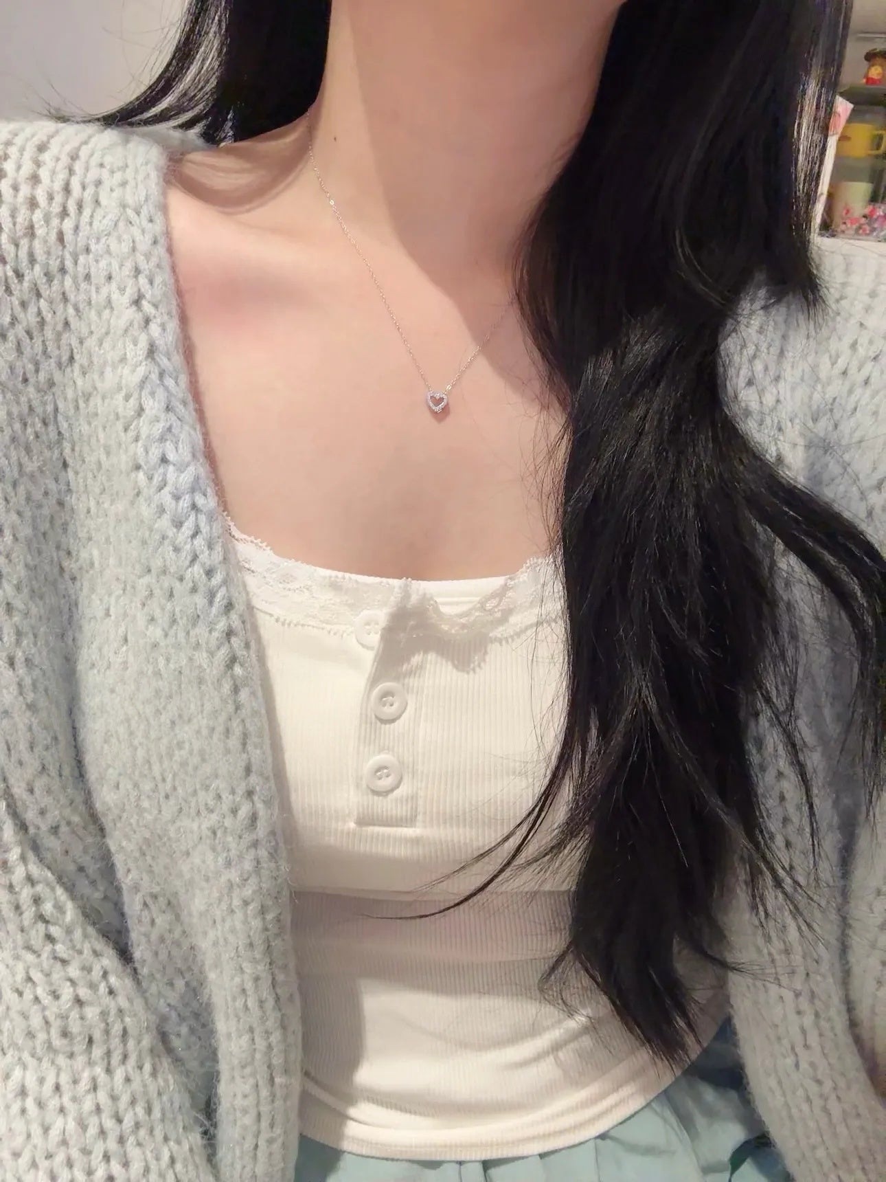 S925 Sterling Silver Mini Heart Necklace