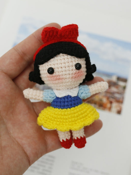 Princess Snowhite Handmade Crochet KeyChain 600