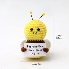 I Bee lieve in you Car Hanging Handmade Crochet Positive Gift Emotinal Support