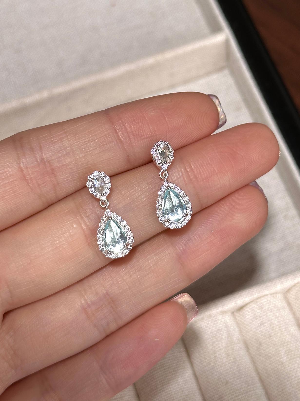 bridal teardrop earrings