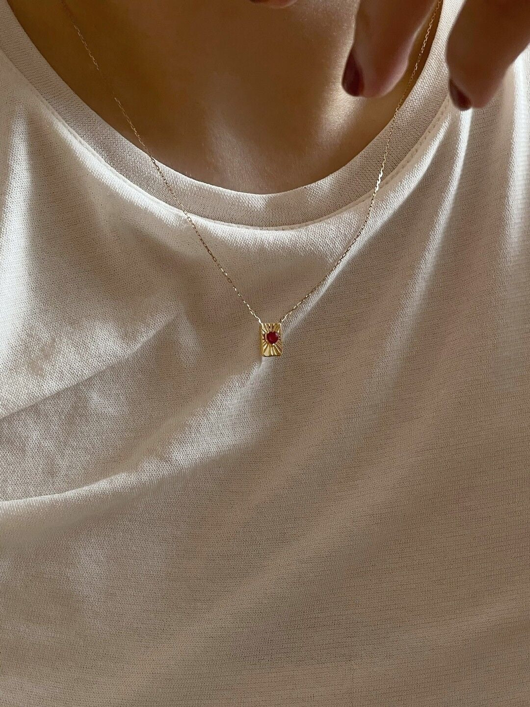 heart charm necklace
