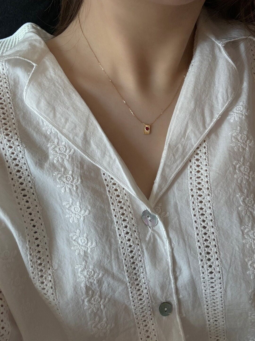 heart charm necklace