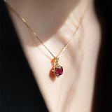 heart charm necklace