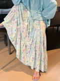 Vintage Crinkle Cotton Midi Skirt – Relaxed Tie-Waist Boho Skirt for Spring & Summer CottagecoreStyle CottagecoreStyle