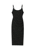 Vintage Floral Slip Dress Plus-Size no Cardigan