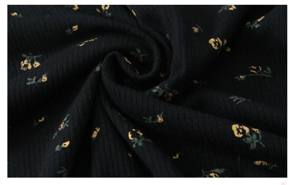 Vintage Floral Slip Dress Plus-Size no Cardigan