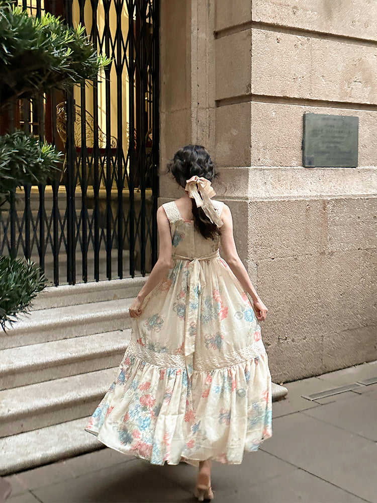 Vintage Maxi Strappy Dress