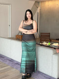 Western Gradient Slip Dress Plus-Size