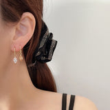 Wine Red & Champagne Zircon Earrings