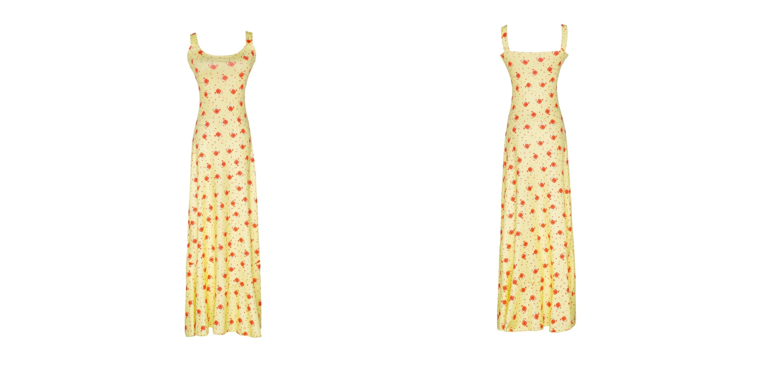 Yellow Floral Resort Maxi Dress