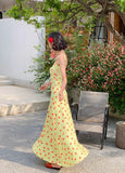 Yellow Floral Resort Maxi Dress