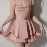 Sweet Satin Mini Dress