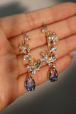 romantic crystal earrings