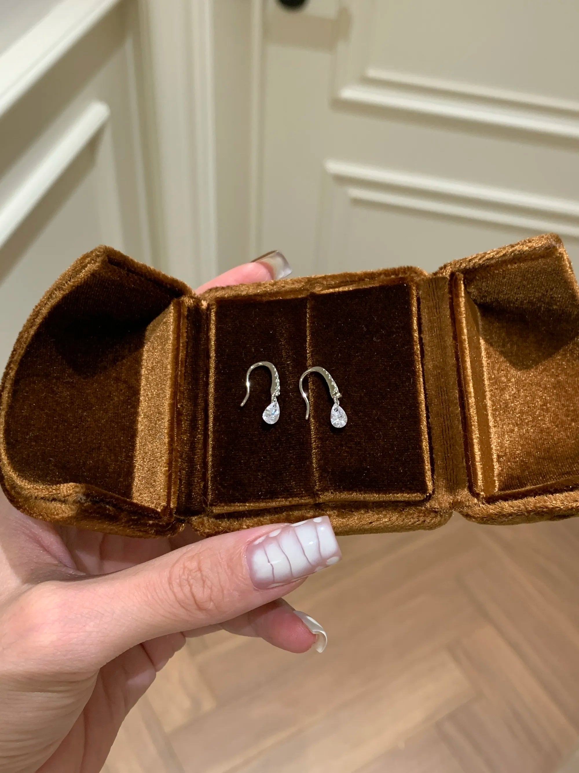 Sterling Silver Water Drop Earrings