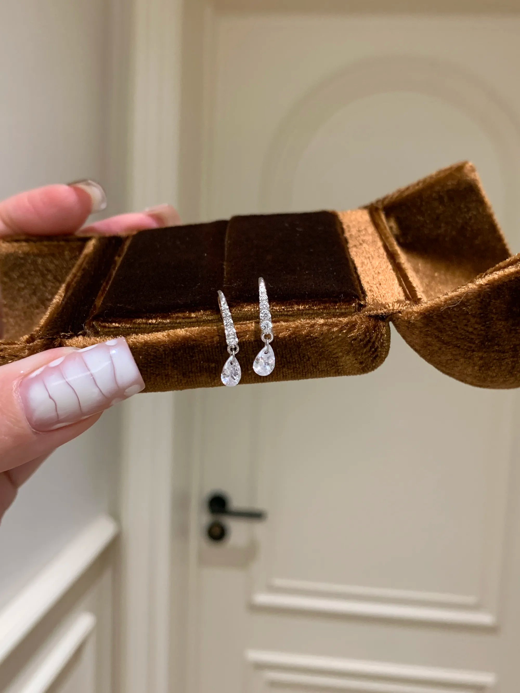 Sterling Silver Water Drop Earrings