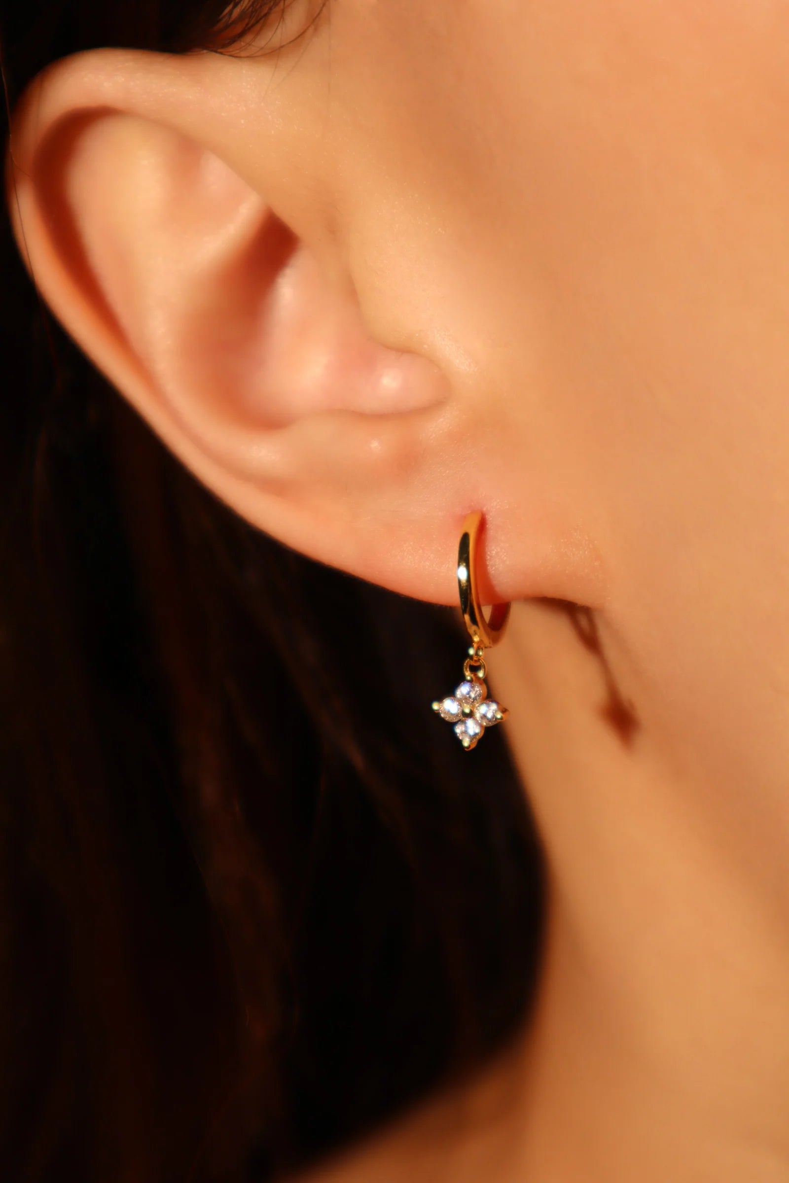 Lucky Clover Dainty Earring