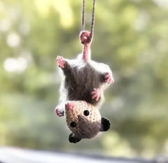 Possum Car Charm Rear View Mirror Hanging